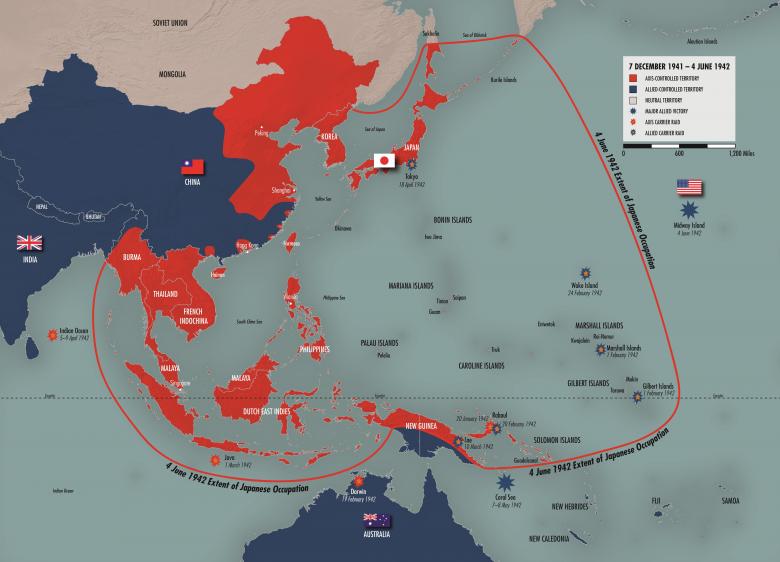 Map Of Japan During Wwii United States Map   Wip046 